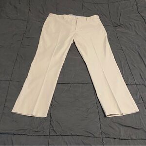 Peter Millar Men’s Golf Pants Khaki Beige Flat Front Performance 40x32
